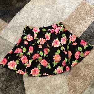 Lush Floral Swing Skirt